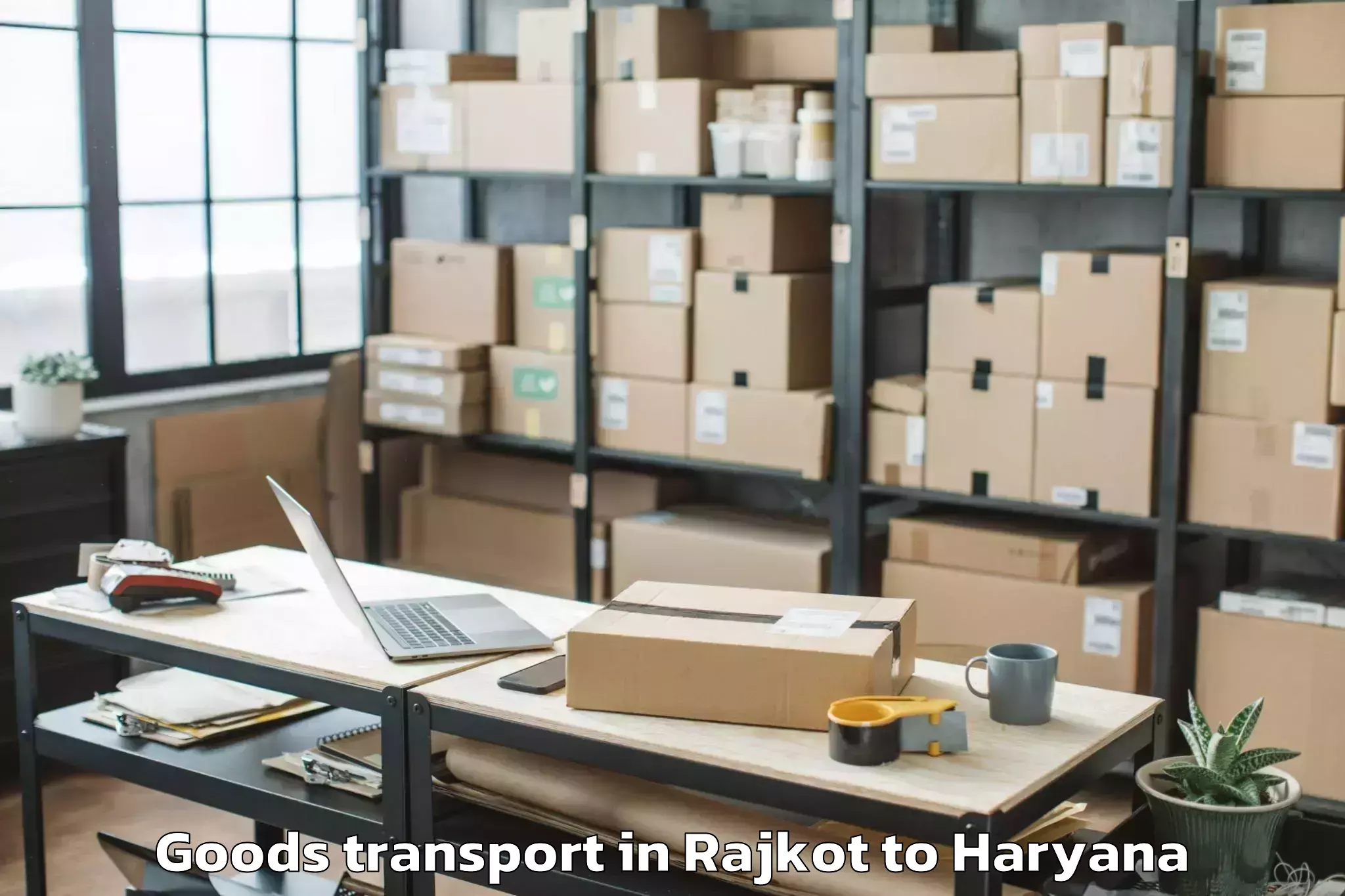 Affordable Rajkot to Khanpur Kalan Goods Transport